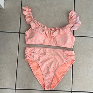 Peach sunflower Swim Suit, 2-Piece